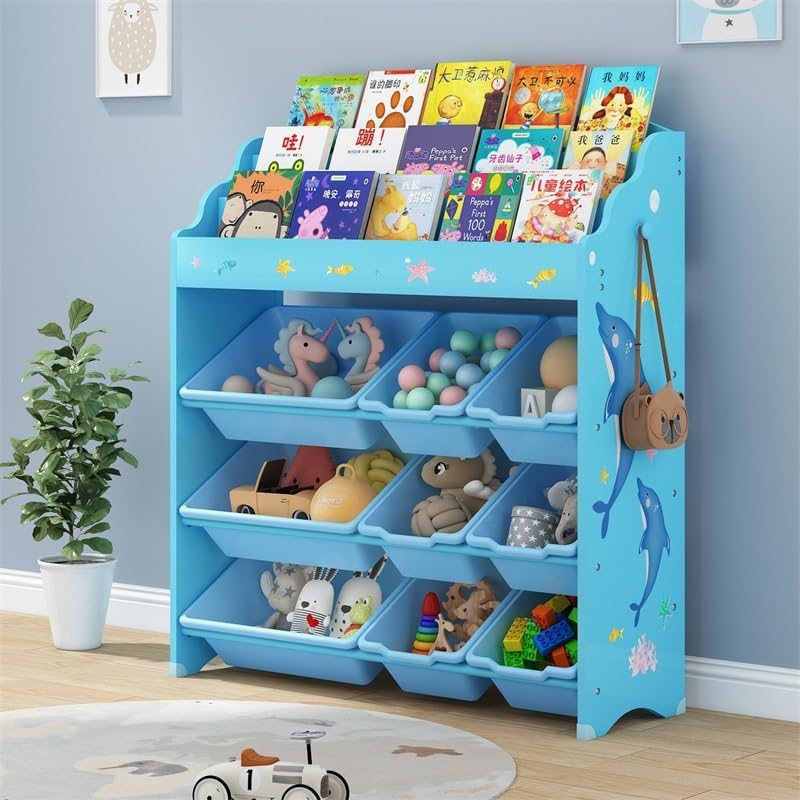Amazon.co.jp: おもちゃ 収納 おもちゃ箱 玩具箱 6段おもちゃ